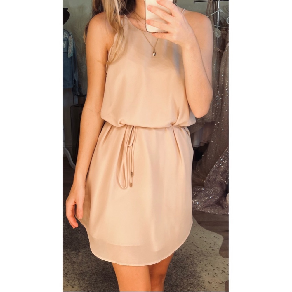 Lost April Light Pink Short Dress